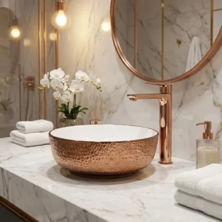 Lavamanos Oro Rosa Tholer C064