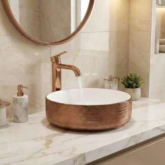 Lavamanos Oro Rosa Tholer C073