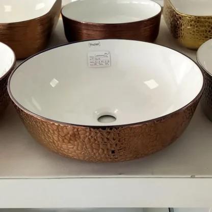 Lavamanos Oro Rosa Tholer C064