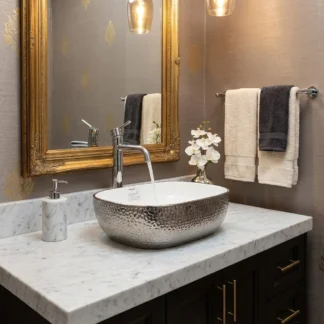 Lavamanos Plateado Tholer C023