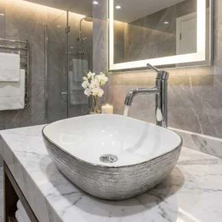 Lavamanos Plateado Tholer C041