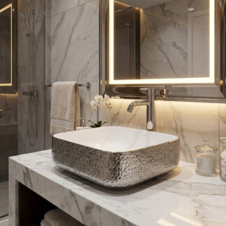 Lavamanos Plateado Tholer C041